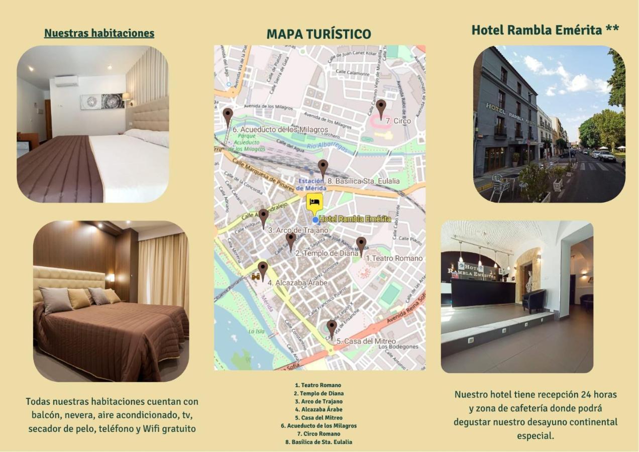 Hotel Rambla Emerita, Centro Ciudad Mérida Exteriér fotografie